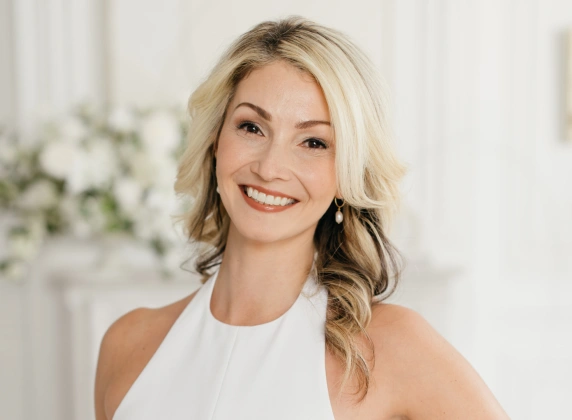 Dr. Julia Chrapka smiling at Alora Dental